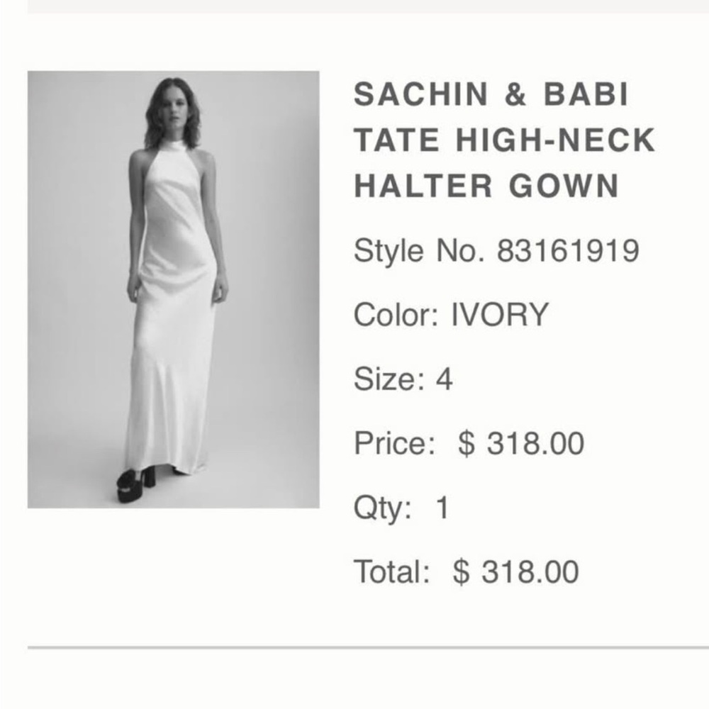 Anthropologie White Satin Maxi Dress